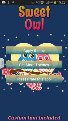 GO Keyboard Sweet Owl Theme android App screenshot 4